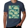 Dandelions Vintage Blue Tshirt All Match Print Short Sleeve Top Tshirt