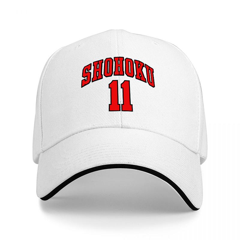 SHOHOKU BASEBALL CAP BLACK RED EMBROIDERY CLASSIC SPORTS HAT Unisex Women FASHION ACCESSORY OUTDOOR STYLE