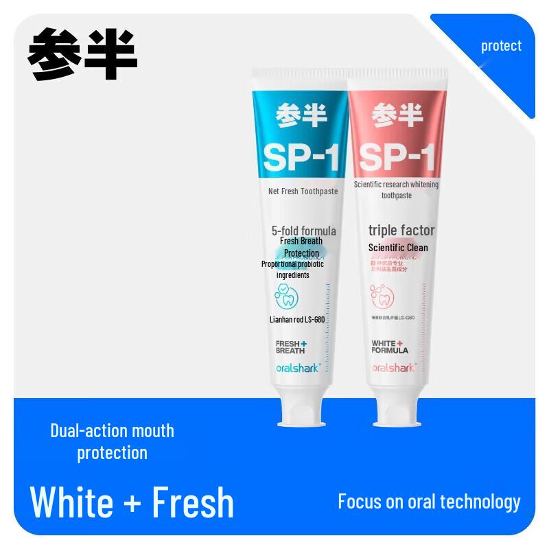 SANBAN Whitening & Refreshing Toothpaste Duo