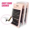 Goddess Easy Fanning Prodlužování řas Camellia Eyelash Blooming Flare Řasy Russian Volume Auto Fan Řasy 1S Řasy