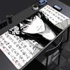 Tappetino Mouse Anime Ragazza Scura Accessori da Gioco Mousepad per Laptop Tappetino Mouse Antiscivolo Esteso Tastiera Gamer Tappetino da Scrivania Bianco e Nero