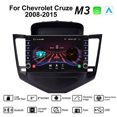 2Din autorádio Android pro Chevrolet Cruze 2008-2015 s knoflíkem hlavní jednotka Stereo GPS WIFI navigace Multimediální přehrávač Carplay 2+32GB