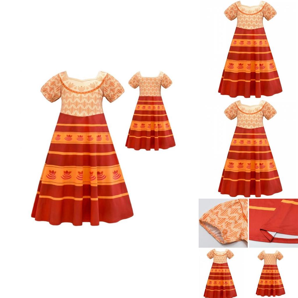 Lebhaftes Encanto Prinzessinnenkleid für Mädchen Perfekt für Partys und Cosplay