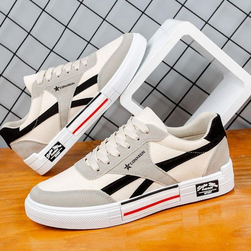 Fashion New Men's Fashion Breathable Flat Shoes for Man Outdoor Sneakers Version Trend Shoes Lace-Up Mens tenis Shoes