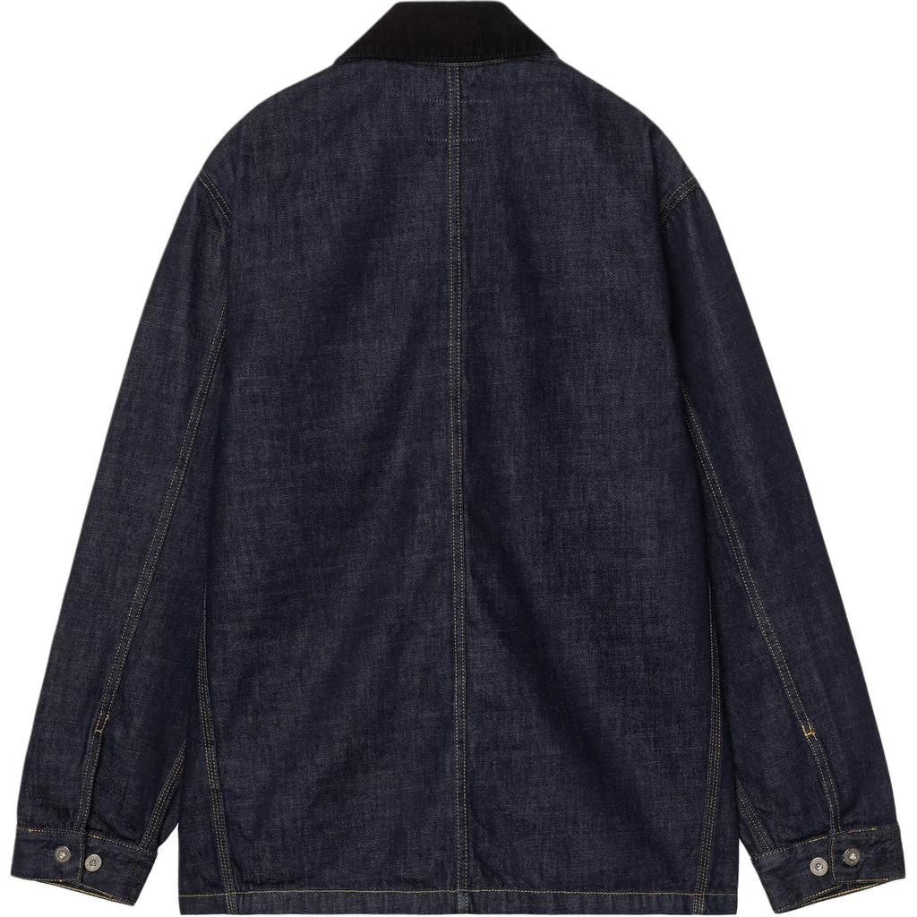 Carhartt WIP SS26 Warren Chore Coat Comfortable Trendy Design Long Sleeve Denim Jacket Unisex Coats I036592-B89-02