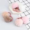2 Pièces Chouchous à Pompons Mignons Élastiques à Cheveux Pour Enfants Filles Coiffure Élastique Porte-Queue de Cheval Scrunchie Accessoires Cheveux