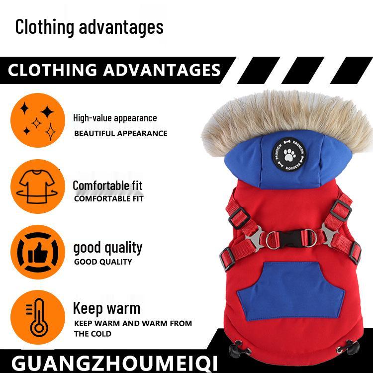 Pet Winter Jacket: Warm Down Coat for Medium To Large Dogs and Cats