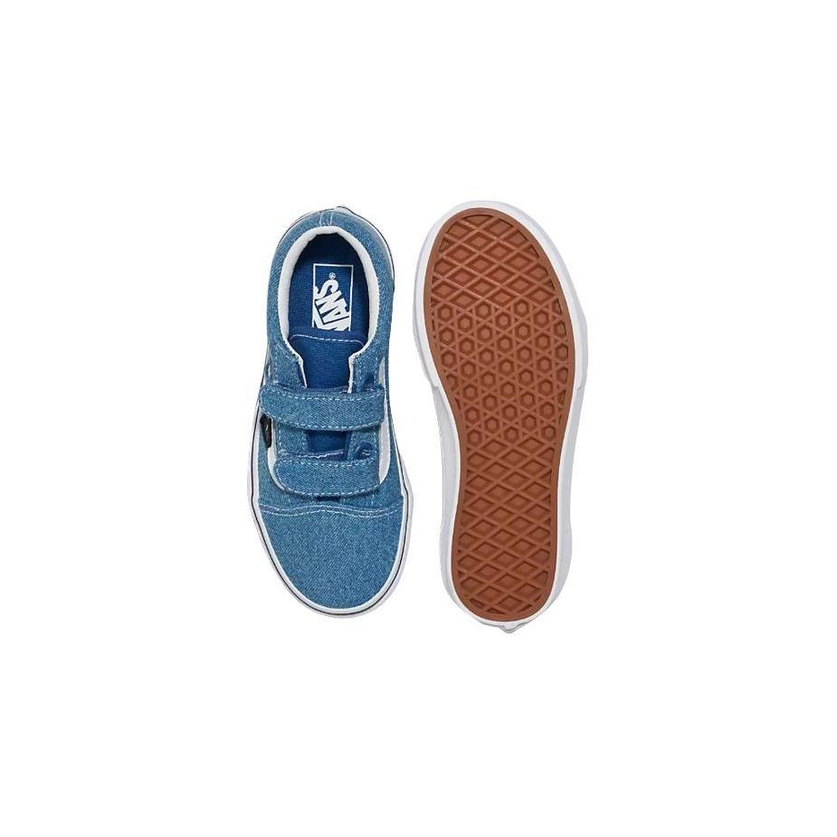 Vans Slip Resistant Durable Low Top Kids Skate Shoes Blue Kids Sneaker VN0A38HDNWD