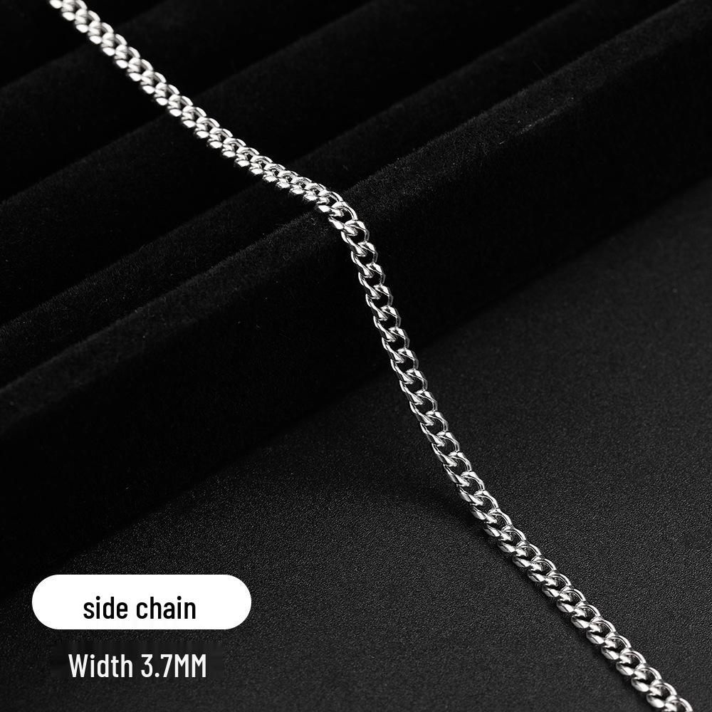 

Минималистичное ожерелье-цепочка из титановой стали - Разных размеров, в стиле хип-хоп, Универсальная нержавеющая сталь без подвески