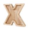 18cm Twenty-six Letter Piggy Bank Wooden Coin Money Saving Box Jar Coins Storage Box Desktop Ornament Home Decor Craft Xmas Gift