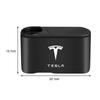 Autoaufkleber Tesla Auto Mülleimer Hängender Mülleimer mit Getränkehalter Organizer Box Auto Zubehör für Tesla Model 3 Y S X X Roadster Cyb