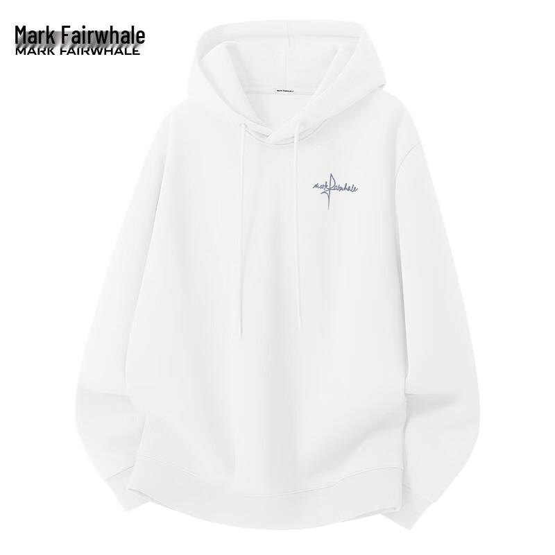 Mark Fairwhale Men's Loose-Fit American-Style Hooded Pullover Sweatshirt