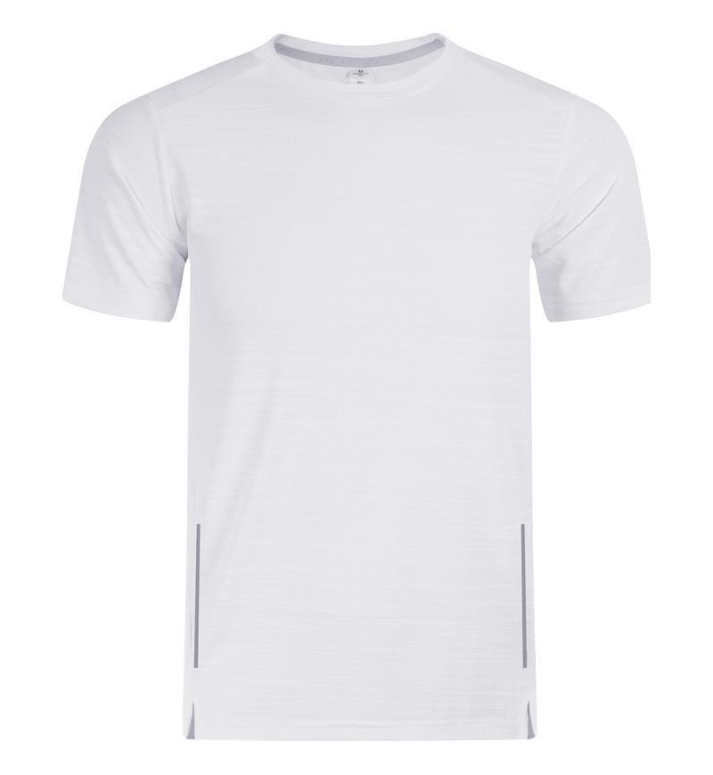 Men's Quick-Dry Athletic T-Shirt, Breathable Textured Crew Neck Short Sleeve Workout Top