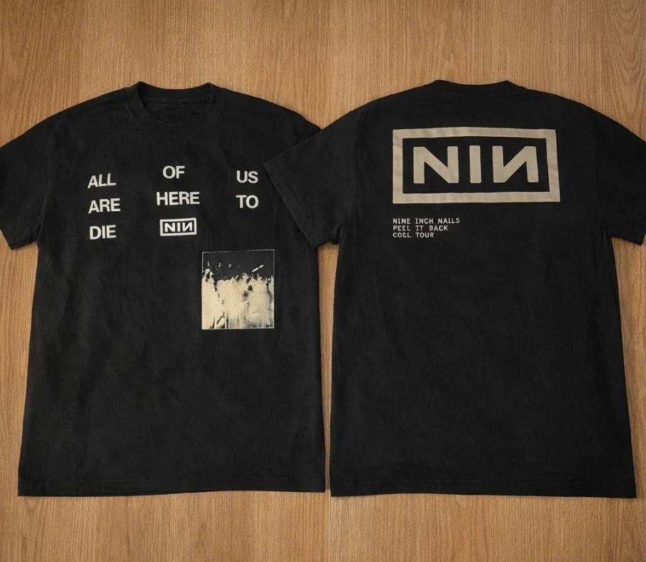 Nine Inch Nails Peel It Back Tour 2026 Who Wants To Live Forever Shirt Reprint XXL