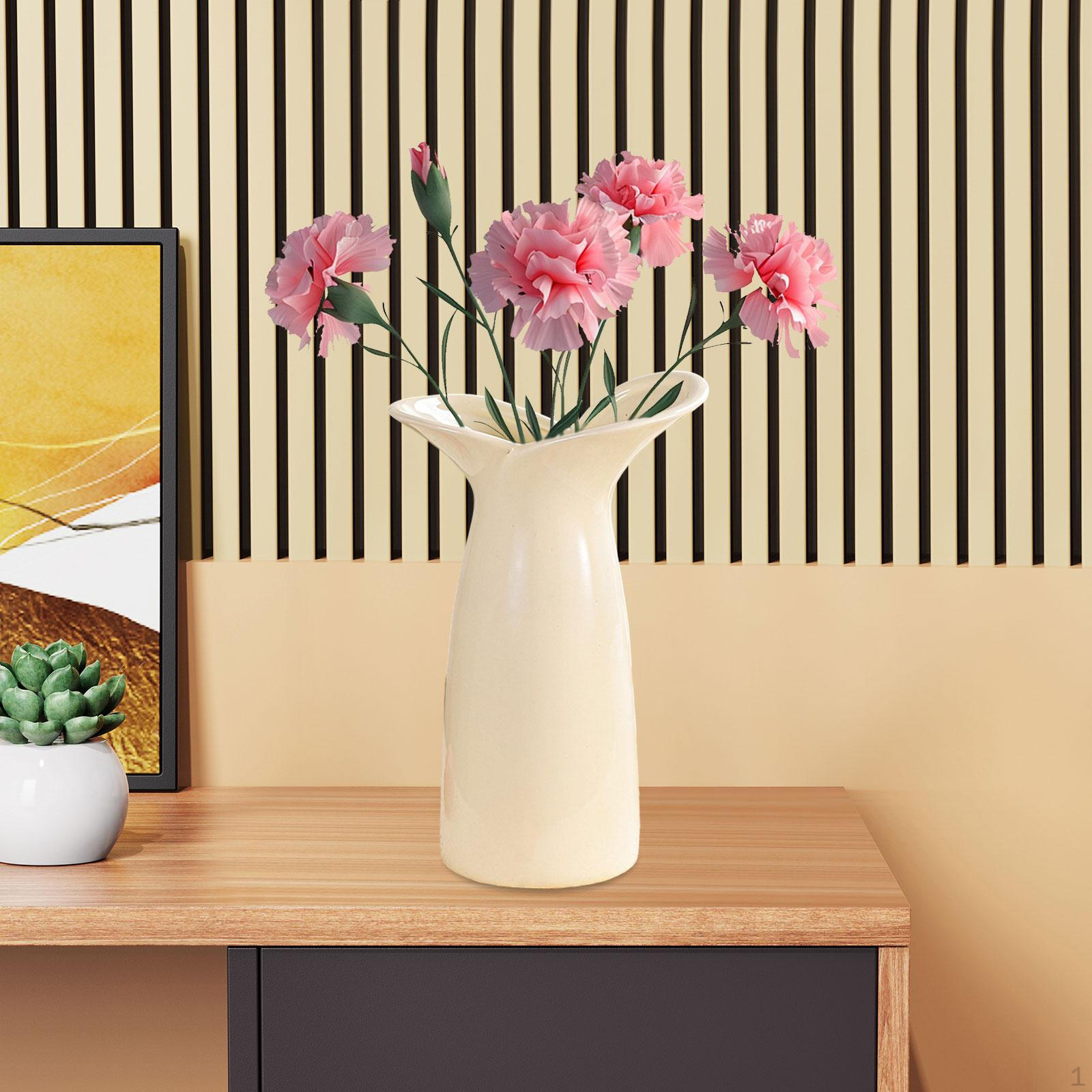 

Керамическая ваза для цветов, декоративная, элегантная, скандинавская, настольная, украшение для дома