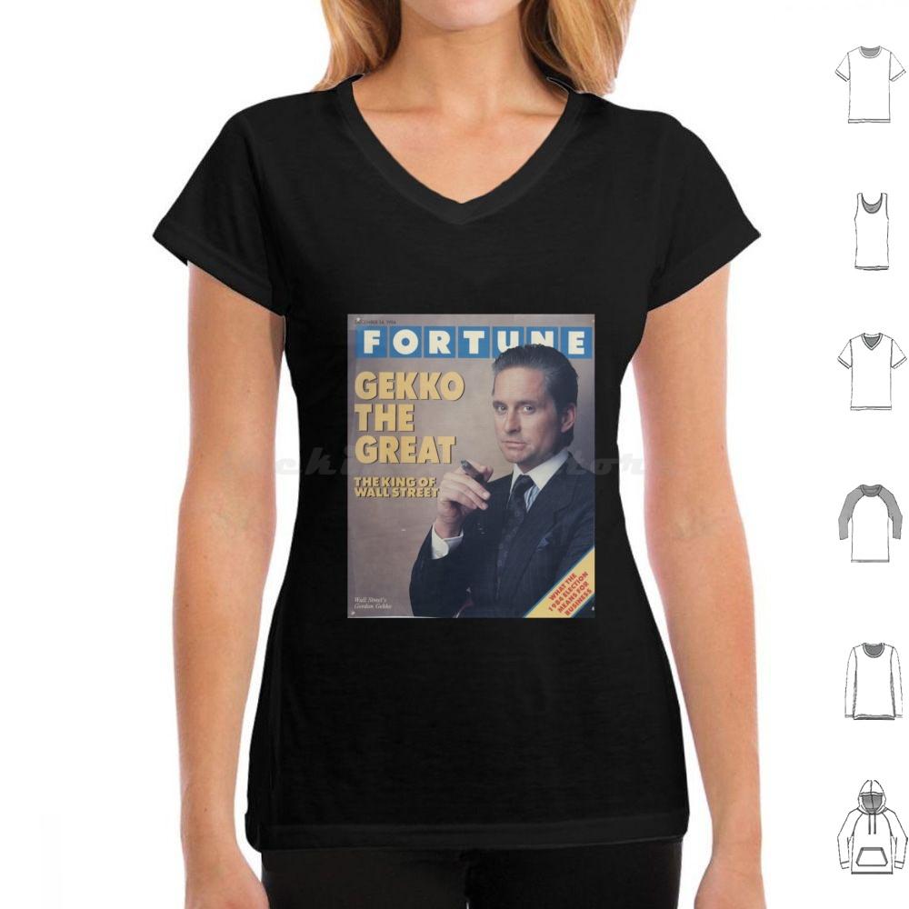 Gordon Gekko Fortune Magazine T Shirt Big Size 100 Cotton Gordon Gekko Gekko Fortune Wall Street Michael Douglas Finance