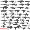 WWII Military Building Blocks Solider Figures Gifts Weapons Rifle Machine Gun Pistol Equipments Accessories MOC Mini Bricks Toys