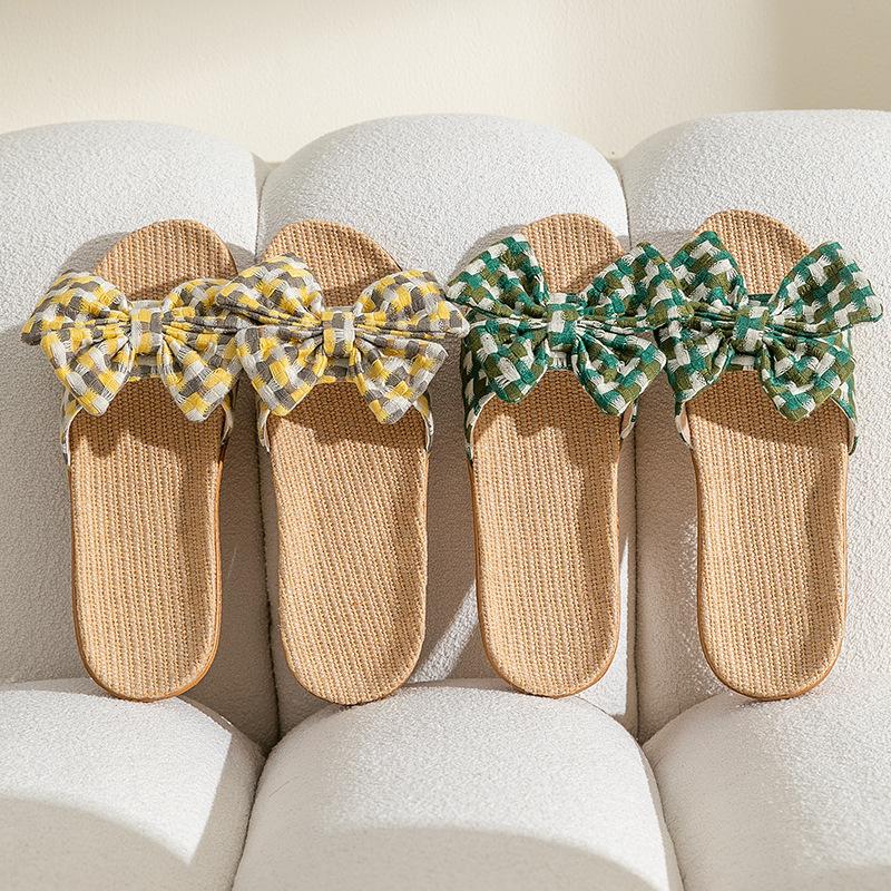 New Fashion Gentle Women's Fabric Linen Slippers