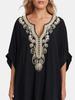 2024 Rayon Embroidered Beach Cover-Up & Sunscreen Robe for Women