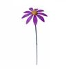 Rustic Style Metal Garden Decoration Flower Stake with Durable Construction and Detailed Petal Design for Outdoor Yard and Garden Use