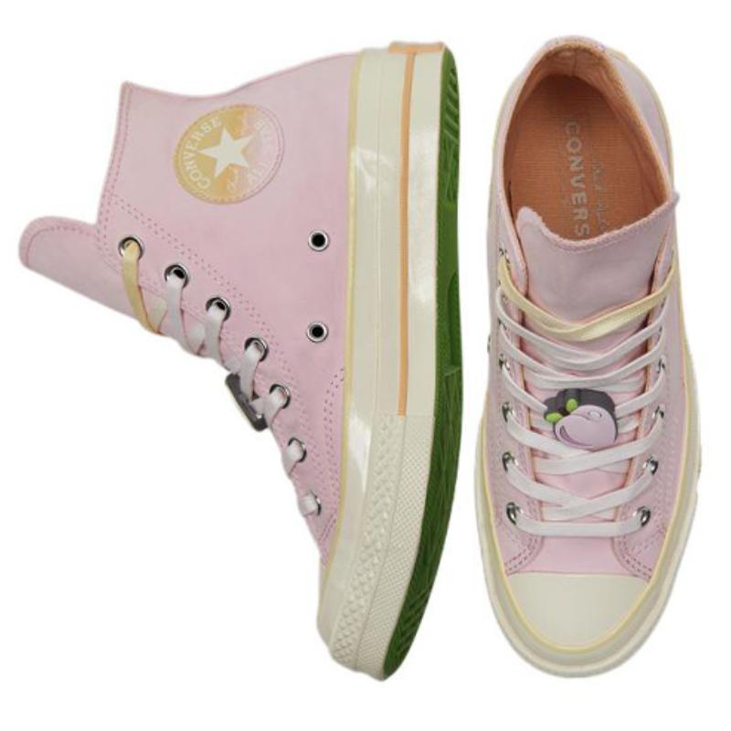 Converse 1970s Chuck Taylor All Star Peach High Top Canvas Shoes Unisex Pink