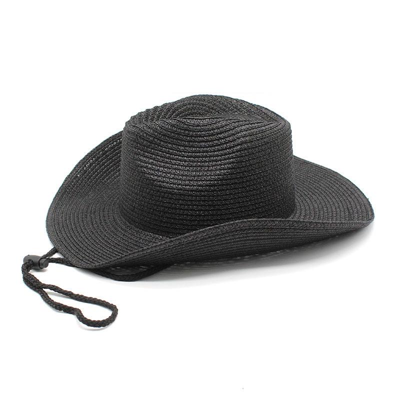 Western Cowboy Hat With Wide Brim For Outdoor Sun Protection Casual Wear Men Women