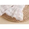 Women Girls Fake Flare Sleeves Lace Floral Pleated Fake Cuff for Sweater Blouse Ruffles Wrist Warmer Detachable Fake Sleeves