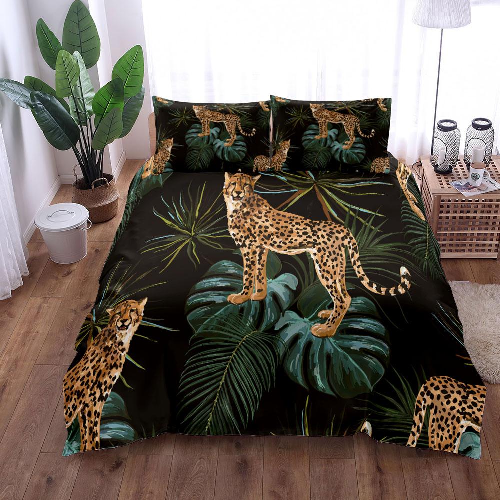 

Ботаническое богатство Набор пододеяльников Panther UK US Односпальный Двуспальный King Size Постельное белье Роскошный Мягкий Удобный EU single(135x200cm)