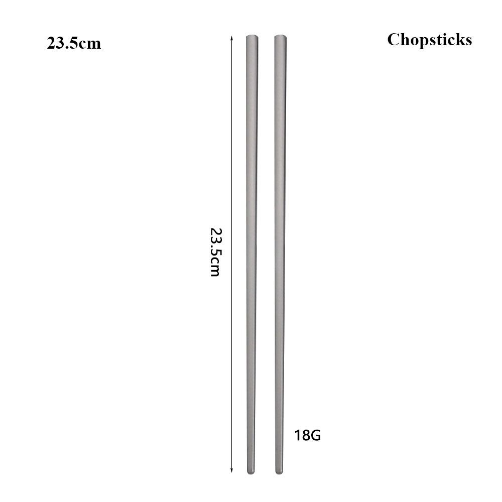 Long Handle Titanium Spoon Environmental Light Titanium Cookware Outdoor Camping Fork  Outdoor Tool