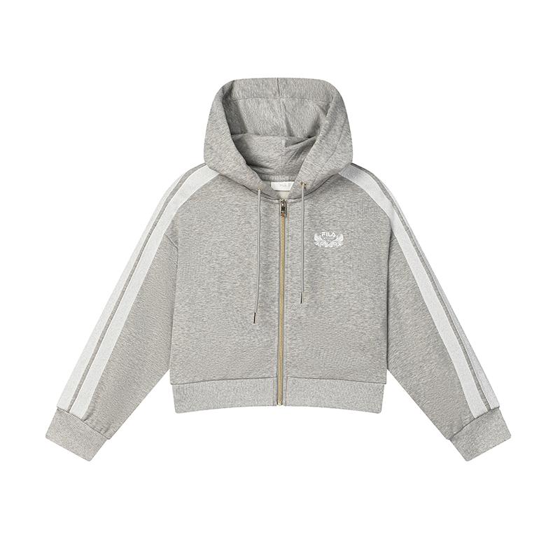 

New FILA Sweatshirt Women s Fresh Heather Gray F11W445501FMG 160/80A/S