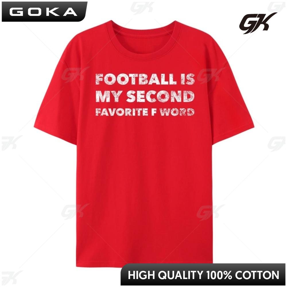Womens Football Is My Second Favorite F Word Football Personality T Shirt Breathable Graphic T Shirts Christmas