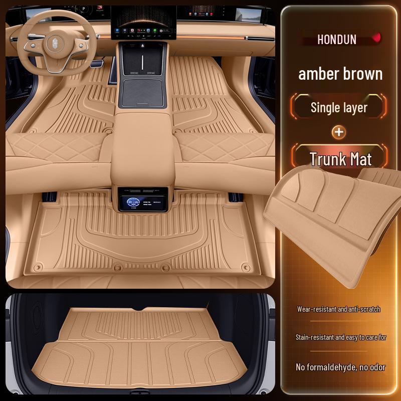 2026 Hongqi S9 TPE Floor Mats: Full Set Interior Carpet for Five Seats