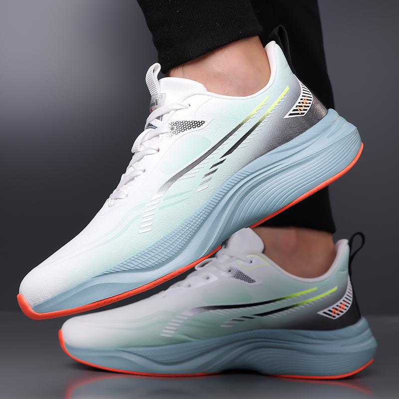 

Spot sports shoes men s 2025 new mesh breathable soft-soled running shoes non-slip and lightweight outdoor casual shoes 44 белый