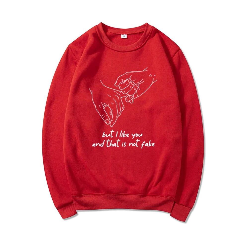 But I Like You and That Is Not Fake Young Royals Hillerska School Sweatshirt Young Royals Inspired Hoodie Unisex Sweatshirts Top Unisex