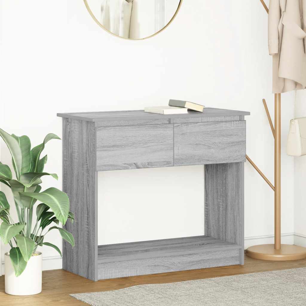 Console Table with Drawers Grey Sonoma 85.5 x 38.5 x 74.5 cm