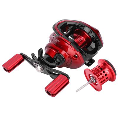 Baitcastingový rybářský naviják 6 převodů Centrifugální magnetická dvojitá brzda Naviják s rotujícím bubnem 18+1 ložiskem(Vlevo, odjet