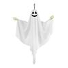 Hanging Ghost Decoration Halloween Outdoor Flying White Cloth Ghost with Bendable Skeleton Hands for Front Porch Yard Tree Decor