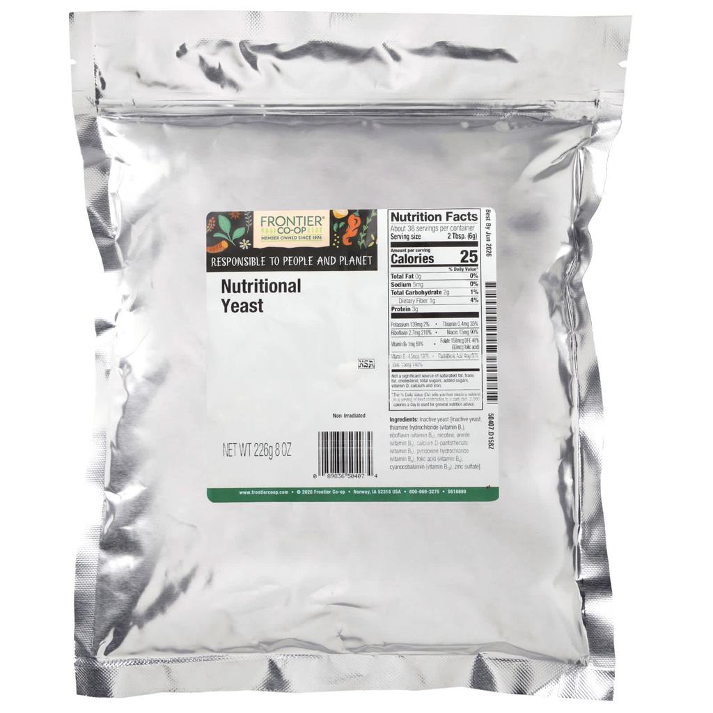 Frontier Co-op, Nutritional Yeast, 8 Oz (226 G)