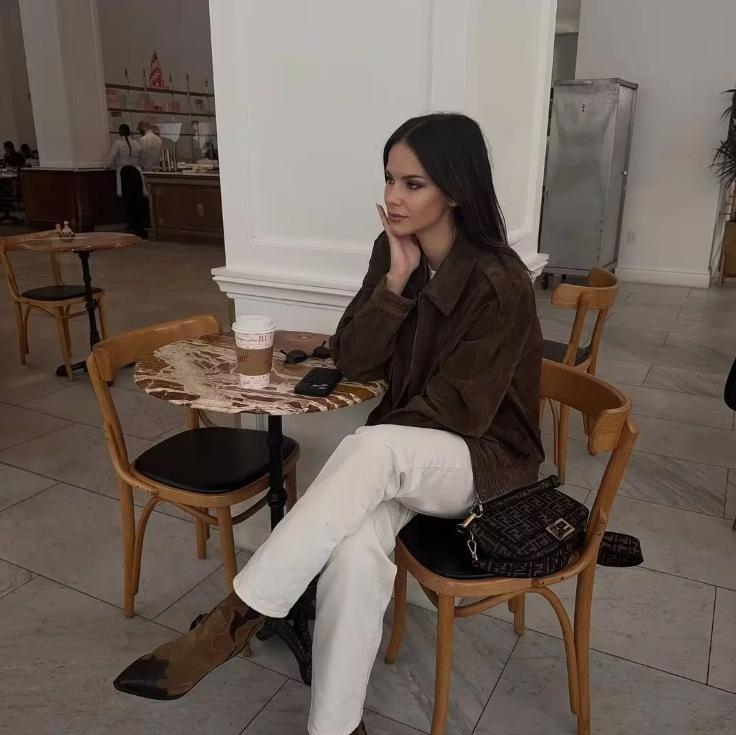 Women'S Suede Texture Loose Casual Fashion Versatile Jacket