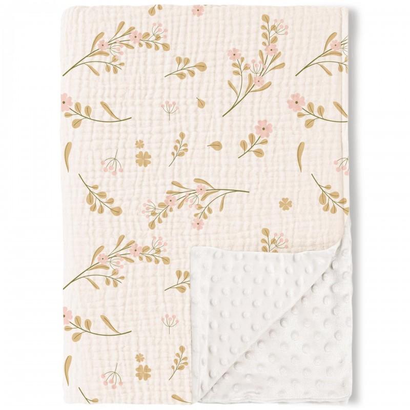 Soft Cotton Muslin Baby Blanket 3-Layer Breathable Swaddle Stroller Crib Car Seat Comfort Soothing Wrap