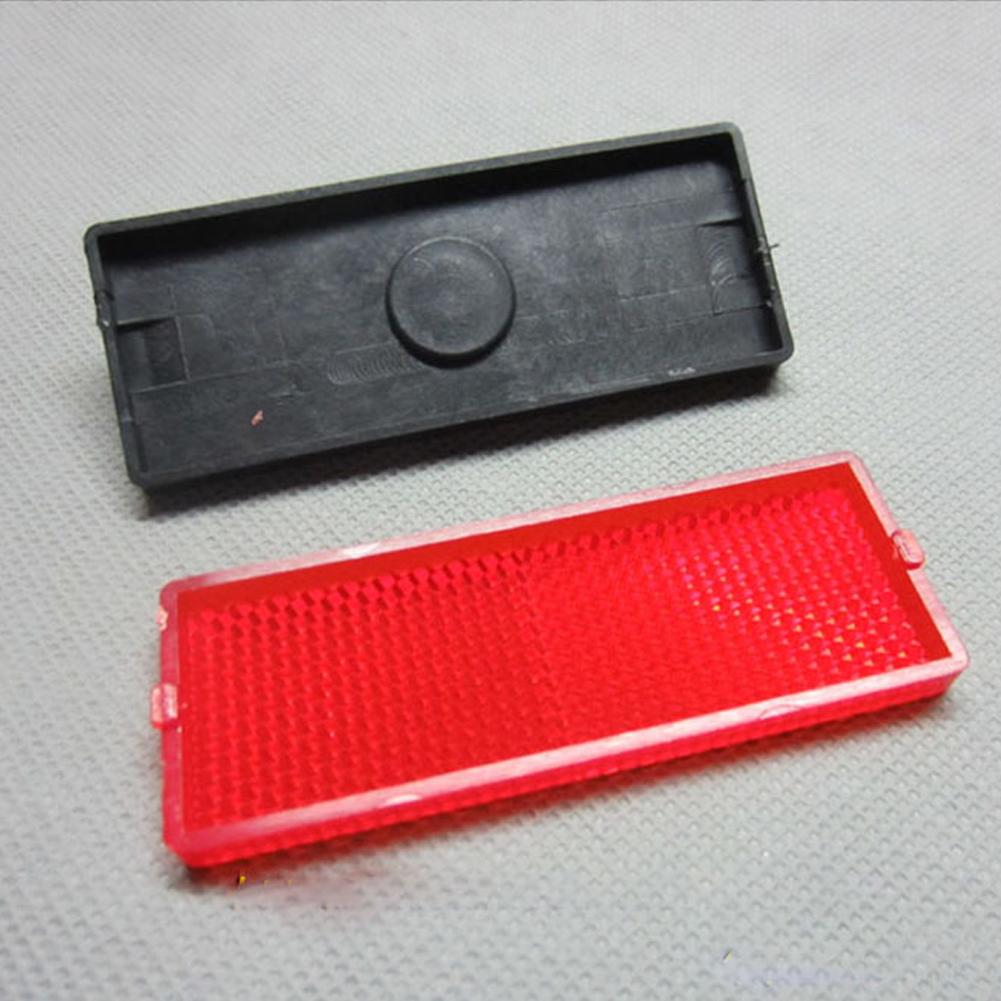 Lattice Reflectors Plastic Rectangle Reflectors Motorcycle ATV Dirt Bike Car Reflector Safety Warning Fork Reflectors