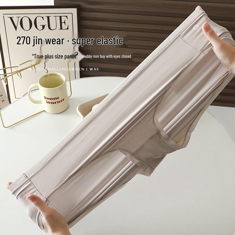 Plus Size Women's High-Cut Modal Briefs - Soft, Elastic, Comfortable