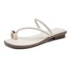 Toe slippers new summer flat sandals with skirt Roman straps beach sandals