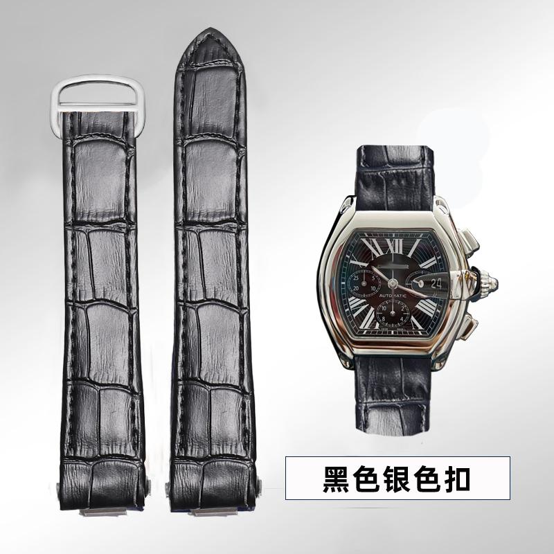 19mm 20mm Pro Cartier Roadster W6206018 W6206017 Řemínek k hodinkám z pravé kůže Pánský Náhradní Řemínek k hodinkám z hovězí kůže Nylonový Pásek na zápěstí