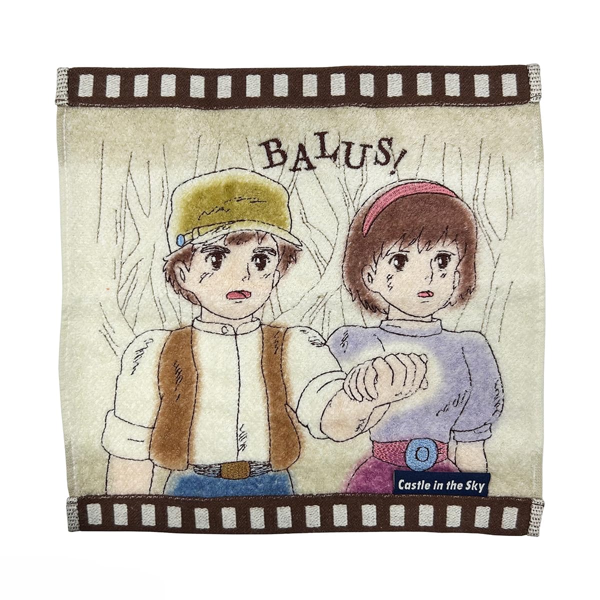 

Marushin Mini Ghibli Castle in the Film Bals Character Organic Antibacterial and Perfect Gift for 1005048500 Towel, Laputa Sky Handkerchief,