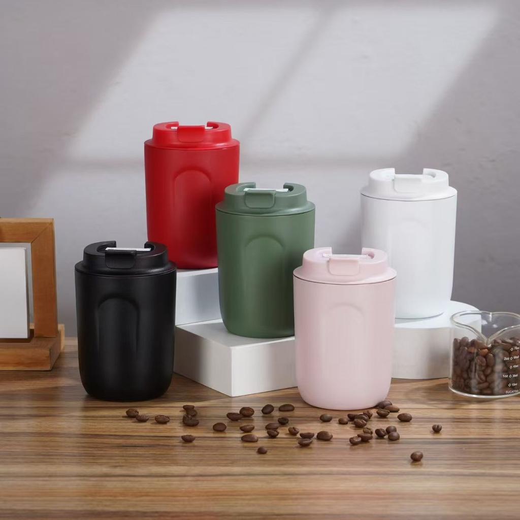 Stainless Steel Thermal Mug - Double Wall Vacuum Insulated Leakproof Thermos, Portable Travel Coffee Tumbler for Hot & Cold Drin