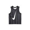 Dri-Fit DNA Striped Round Neck Logo Print Sleeveless Basketball Vest Men Tops Black DX0436-010