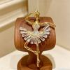 Dance Girls Ballet Dancing Brooches For Women Artistic Gymnastics Shining Crystal Brooch Pins Dress Coat Wedding Jewelry