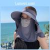 Summer Sun Protection Cap With Removable Shoulder Cover For Outdoor Activities
