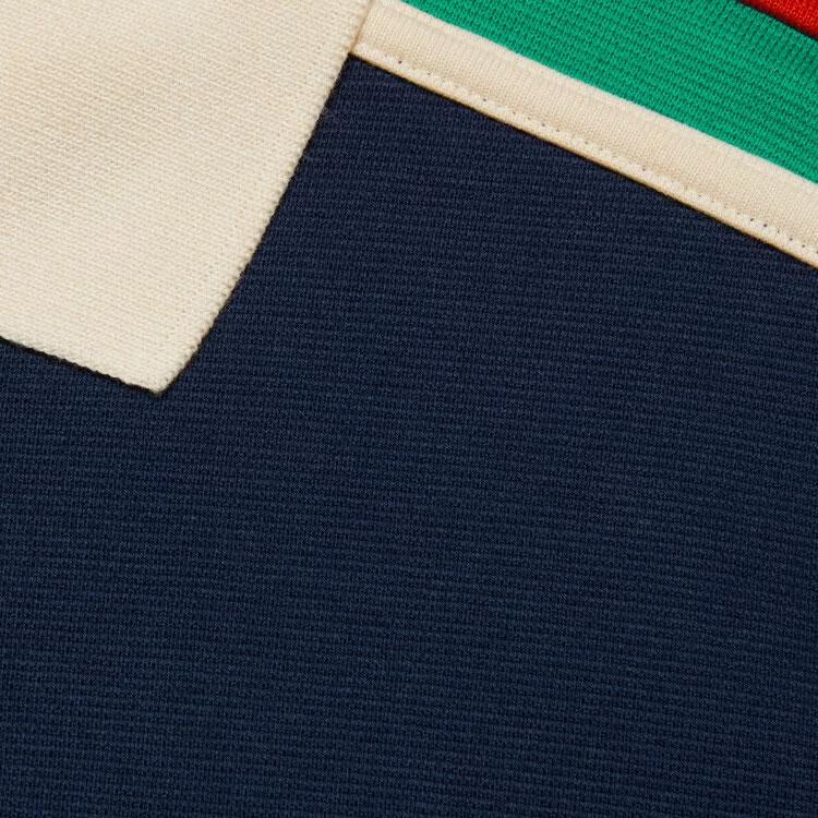 GUCCI SS23 Polo Shirt Men's Dark Blue 742382-XJFGI-4433